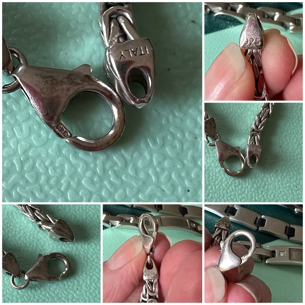 Bracelet for men’s made in Italy 925 - Picture 4 of 8